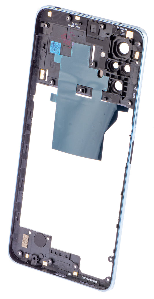 Srednji Kućište - Stražnje Staklo Kamere Xiaomi Redmi Note 10 Pro, Plava (Galactic Blue)