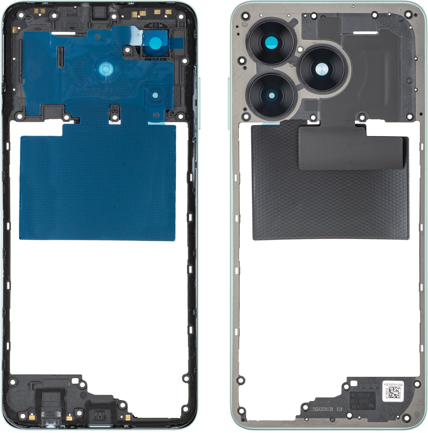 Srednji kućište Honor X5c Plus, Tirkiz (Cyan Lake), Service Pack 9707ACHY