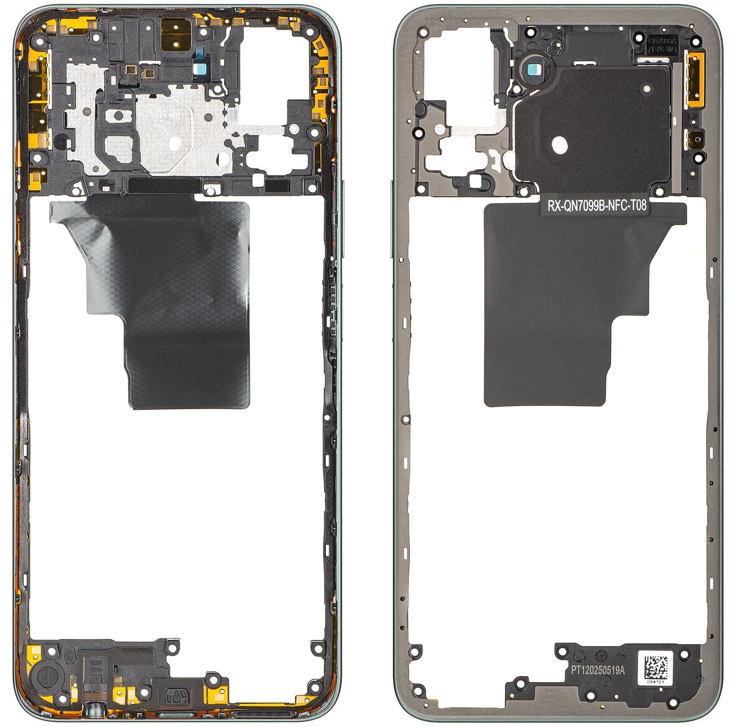 Srednji kućište Honor X7c 5G / 200 Smart, Zelena (Forest Green), Service Pack 9707ABNB