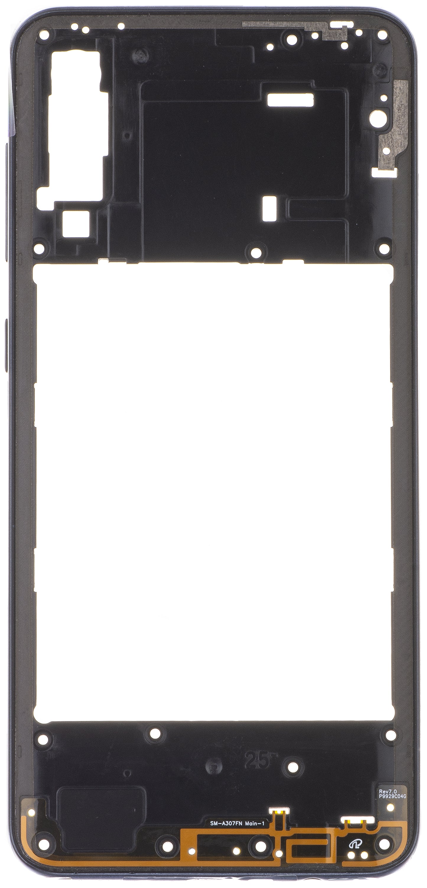 Srednji okvir Samsung Galaxy A30s A307, Crna