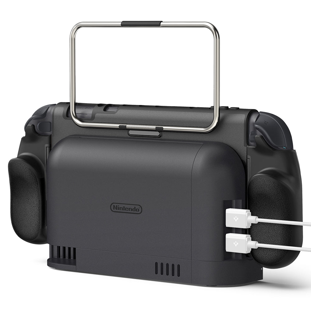 Zaštitno kućište Spigen Dual Grip Pro za Nintendo Switch 2 konzolu, Crna ACS10196