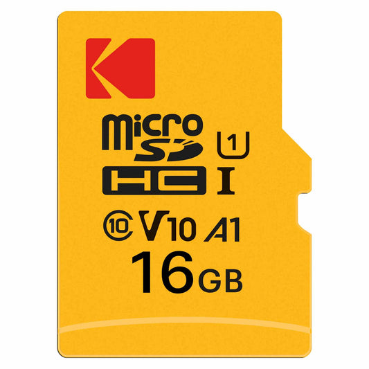 Memorijska kartica microSDHC Kodak Premium Performance, 16Gb, Klasa 10 / UHS-1 U1, S adapterom EKMSDM16GHC10K