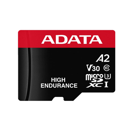 Memorijska kartica microSDXC Adata High Endurance, 64Gb, Klasa 10 / UHS-1 U3, S adapterom AUSDX64GUI3V30SHA2-RA1