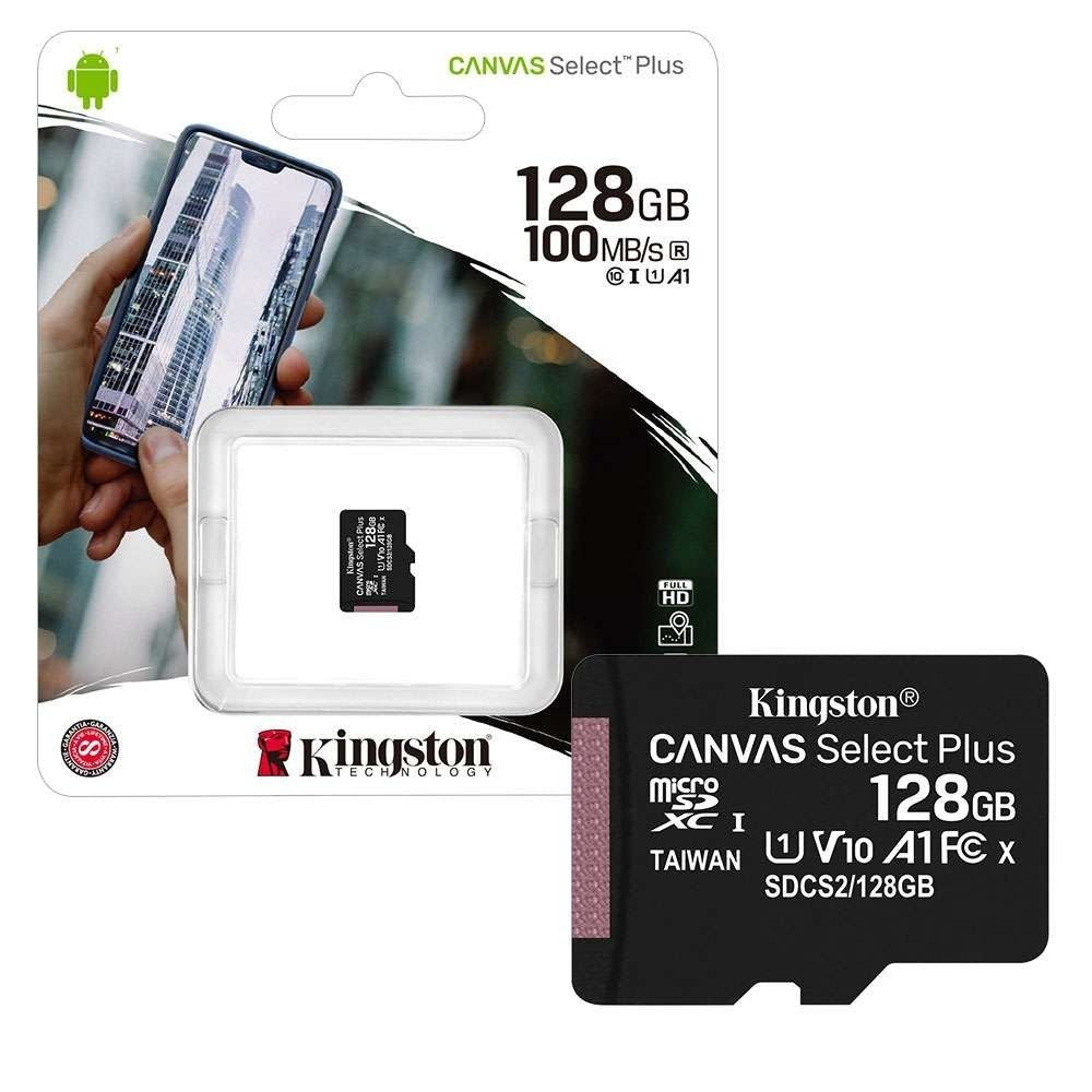 Memorijska kartica microSDXC Kingston Canvas Select Plus Android A1, 128Gb, Klasa 10 / UHS-1 U1 SDCS2/128GBSP