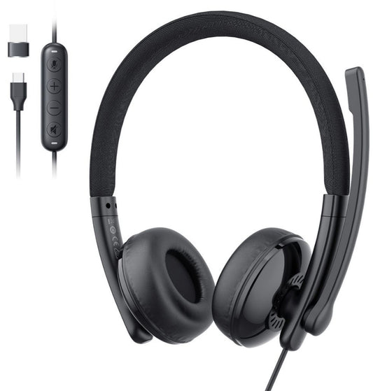 Slušalica Call Center USB-C / USB-A EMEET GeniusCall HS50, Crna