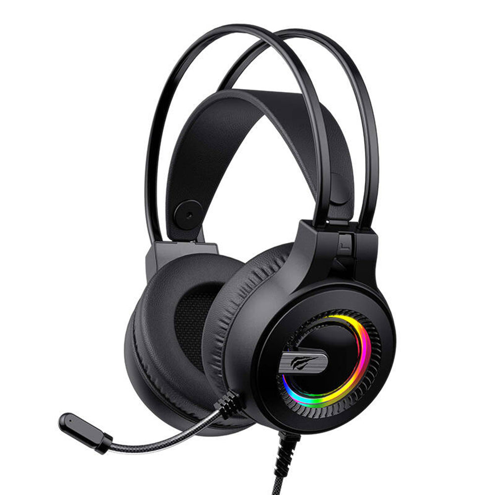 Slušalice za gaming 3.5mm HAVIT H2040d, RGB, 2.1m, Crne