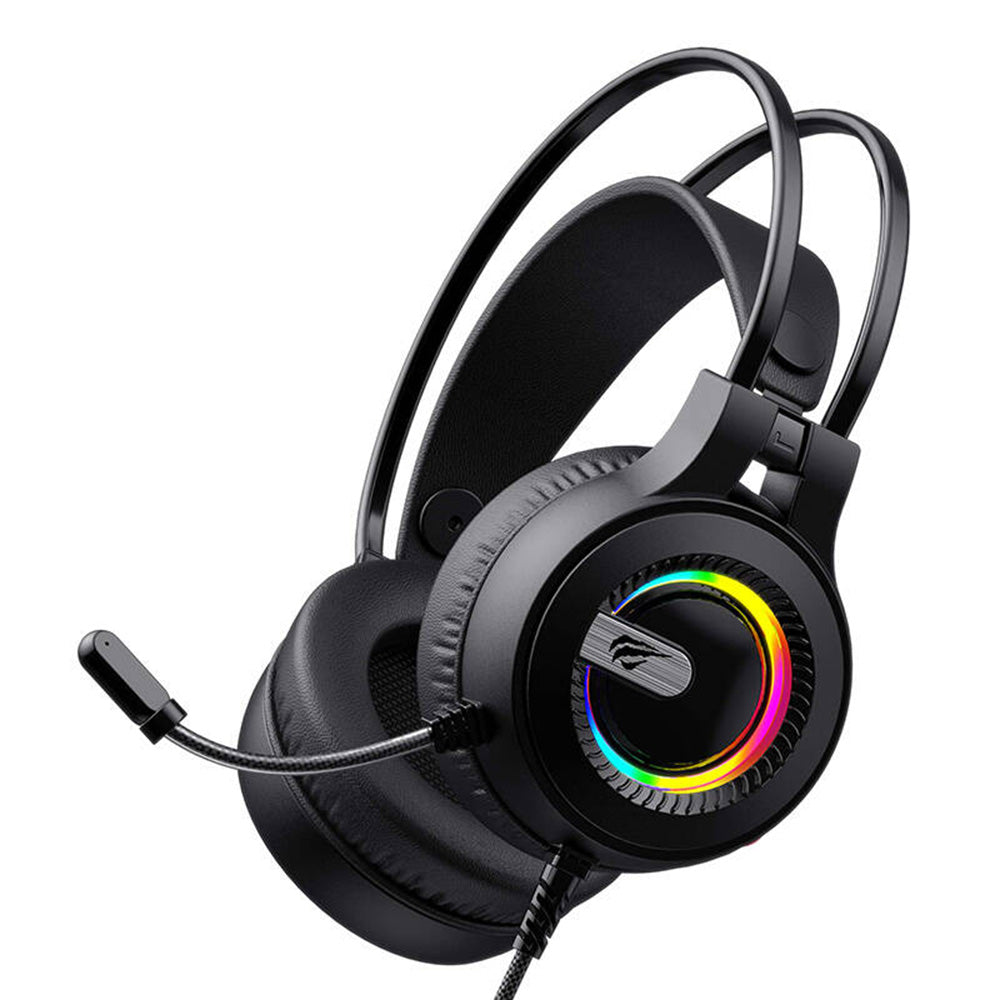 Slušalice za gaming 3.5mm HAVIT H2040d, RGB, 2.1m, Crne