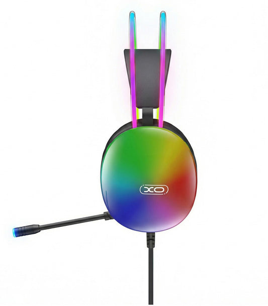 Gaming slušalice 3.5mm XO Design GE11, RGB, Crne