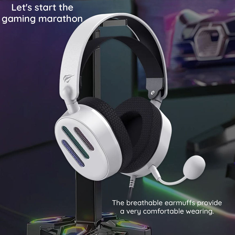 Slušalice za igranje USB HAVIT H2038U, RGB, 2m, Crne