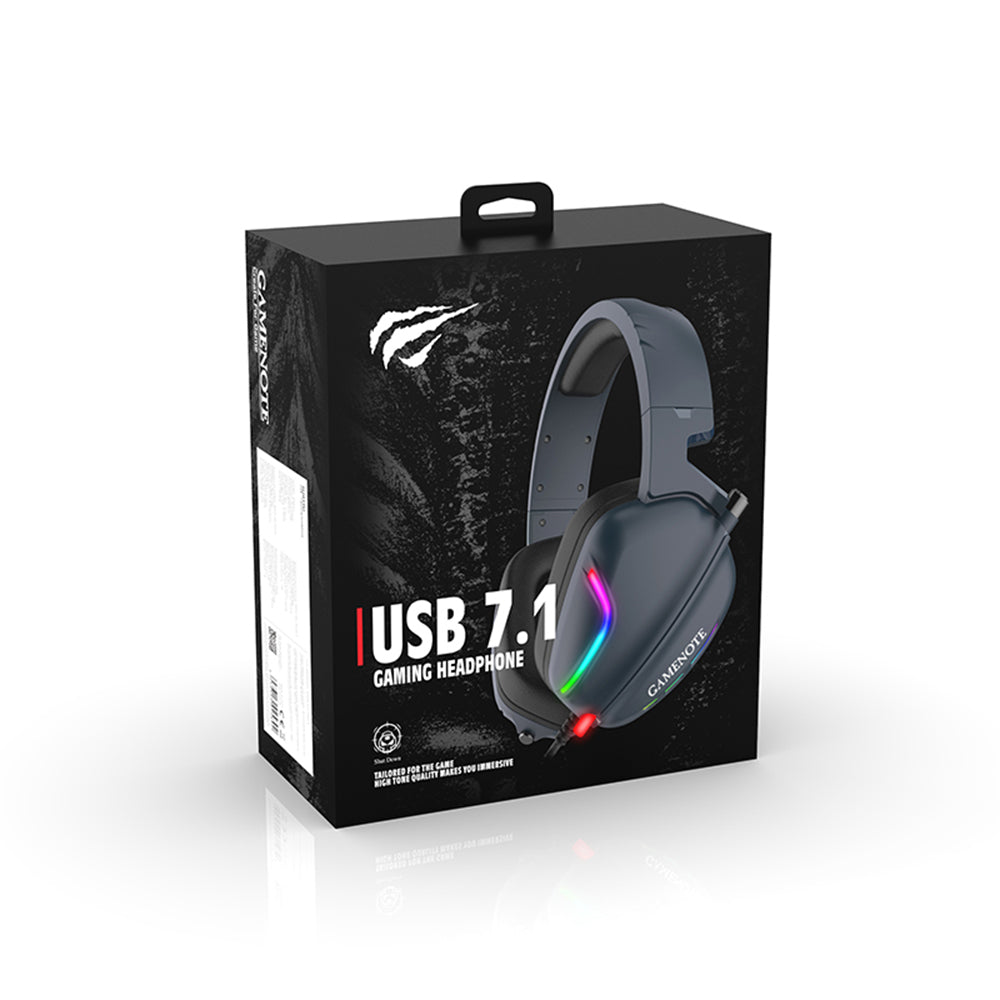 Slušalice za igranje USB HAVIT H2038U, RGB, 2m, Crne