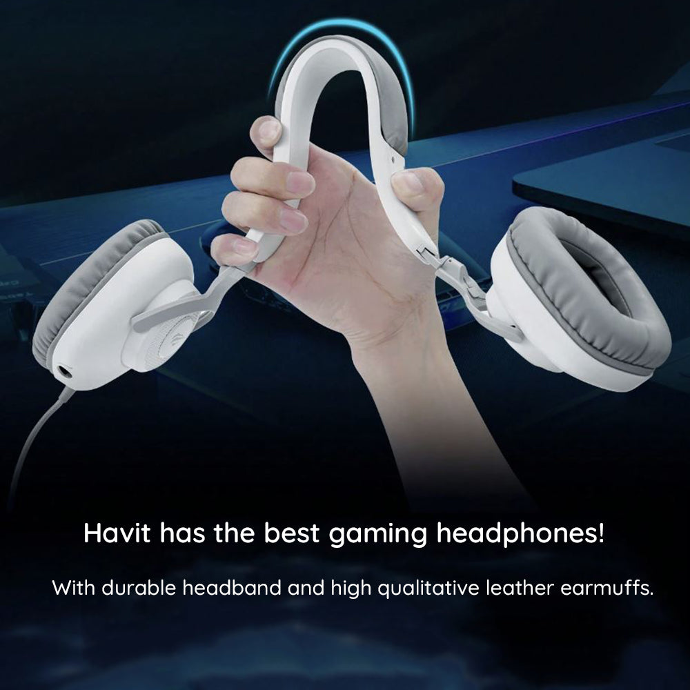 Gaming slušalice USB HAVIT H2230U, 1.8m, Bijele