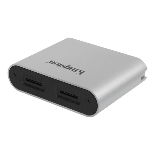 Čitač kartica USB-C Kingston Workflow, Dual microSD, Sivi WFS-SDC