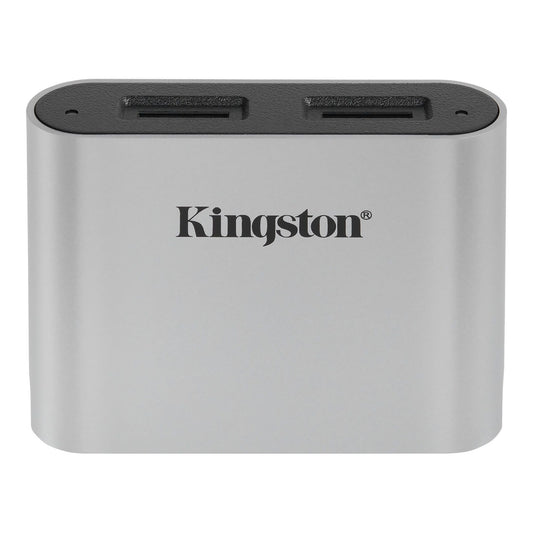 Čitač kartica USB-C Kingston Workflow, Dual microSD, Sivi WFS-SDC