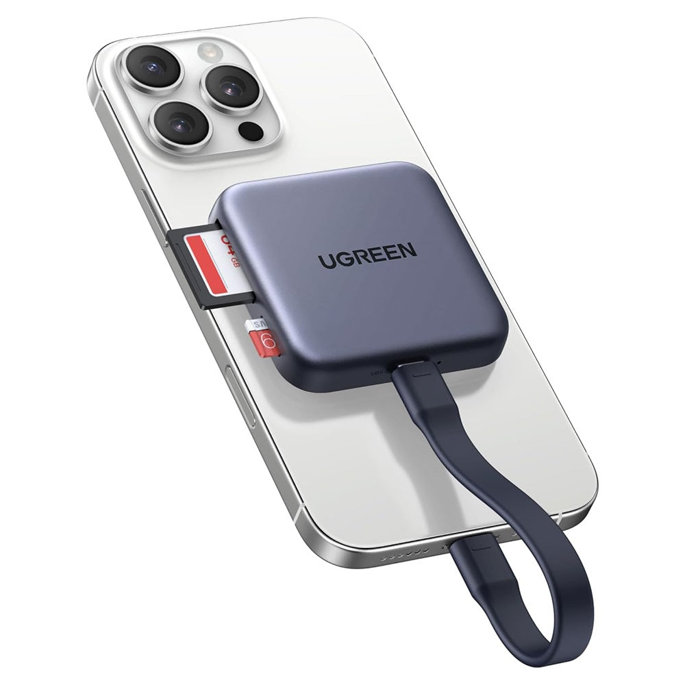 Čitač kartica USB-C UGREEN CM898 (65095), SD - microSD, Sivi