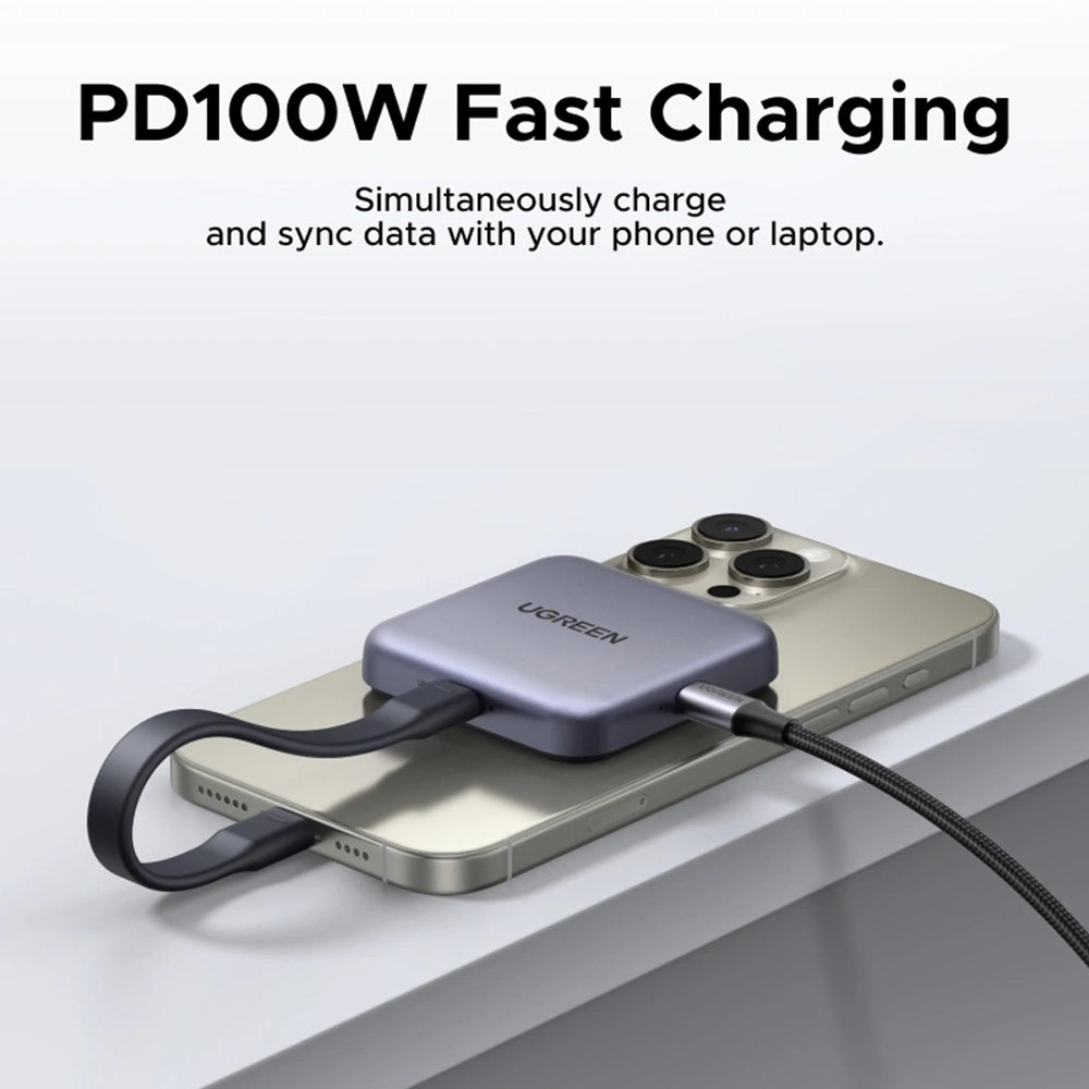 Čitač kartica USB-C UGREEN CM898 (65095), SD - microSD, Sivi