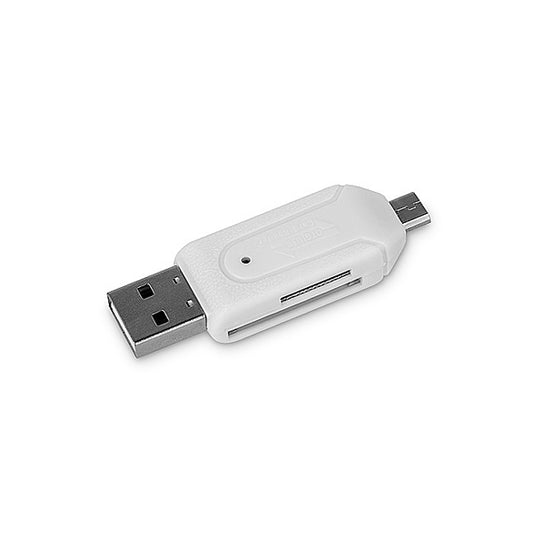 USB / microUSB čitač kartica Forever, SD - microSD, Bijela