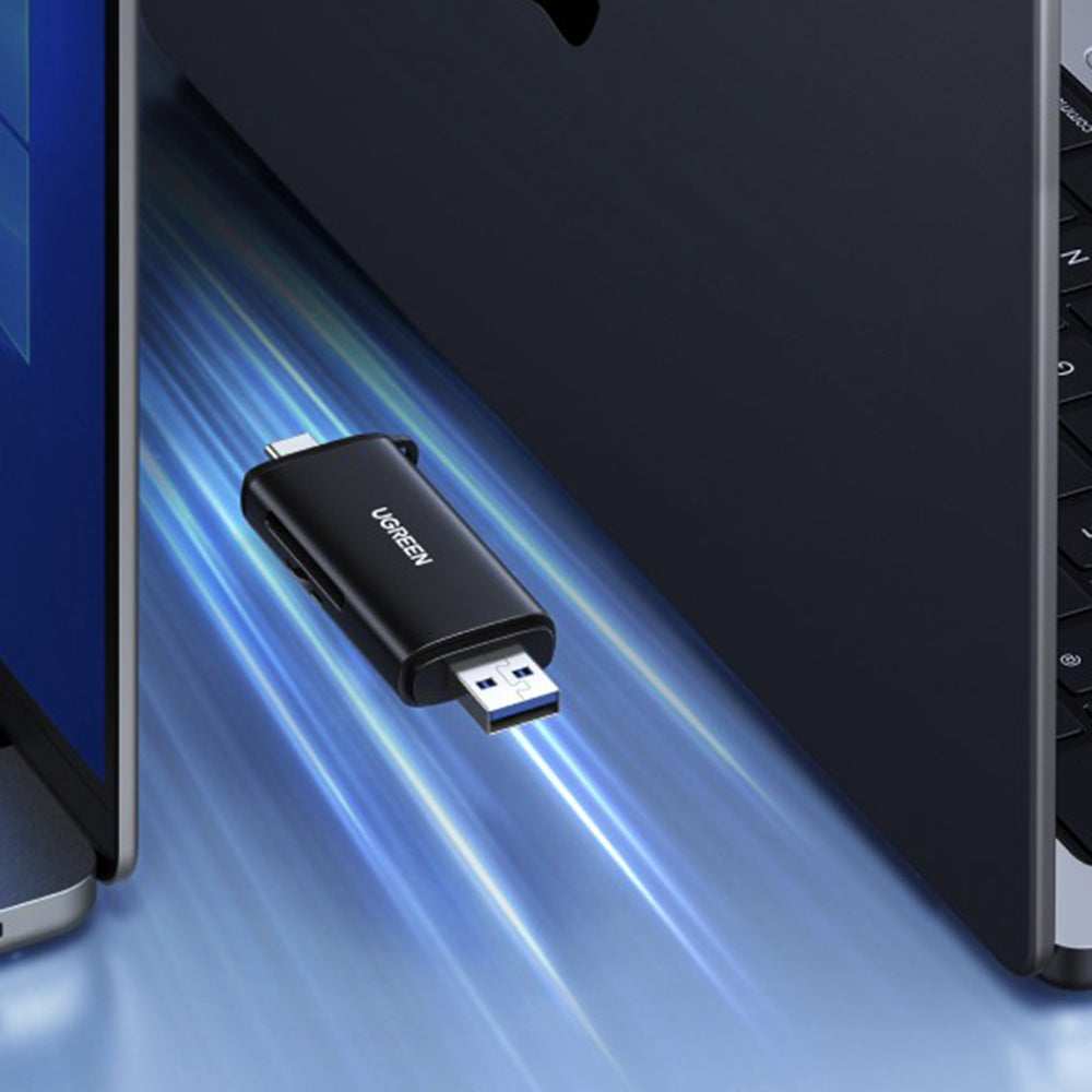 Čitač kartica USB / USB-C UGREEN CM803 (65024), SD - microSD, Crni
