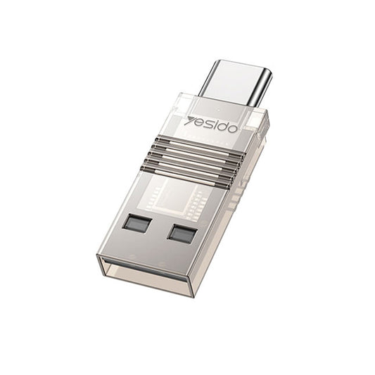 Čitač kartica USB / USB-C Yesido GS21, microSD, Transparent