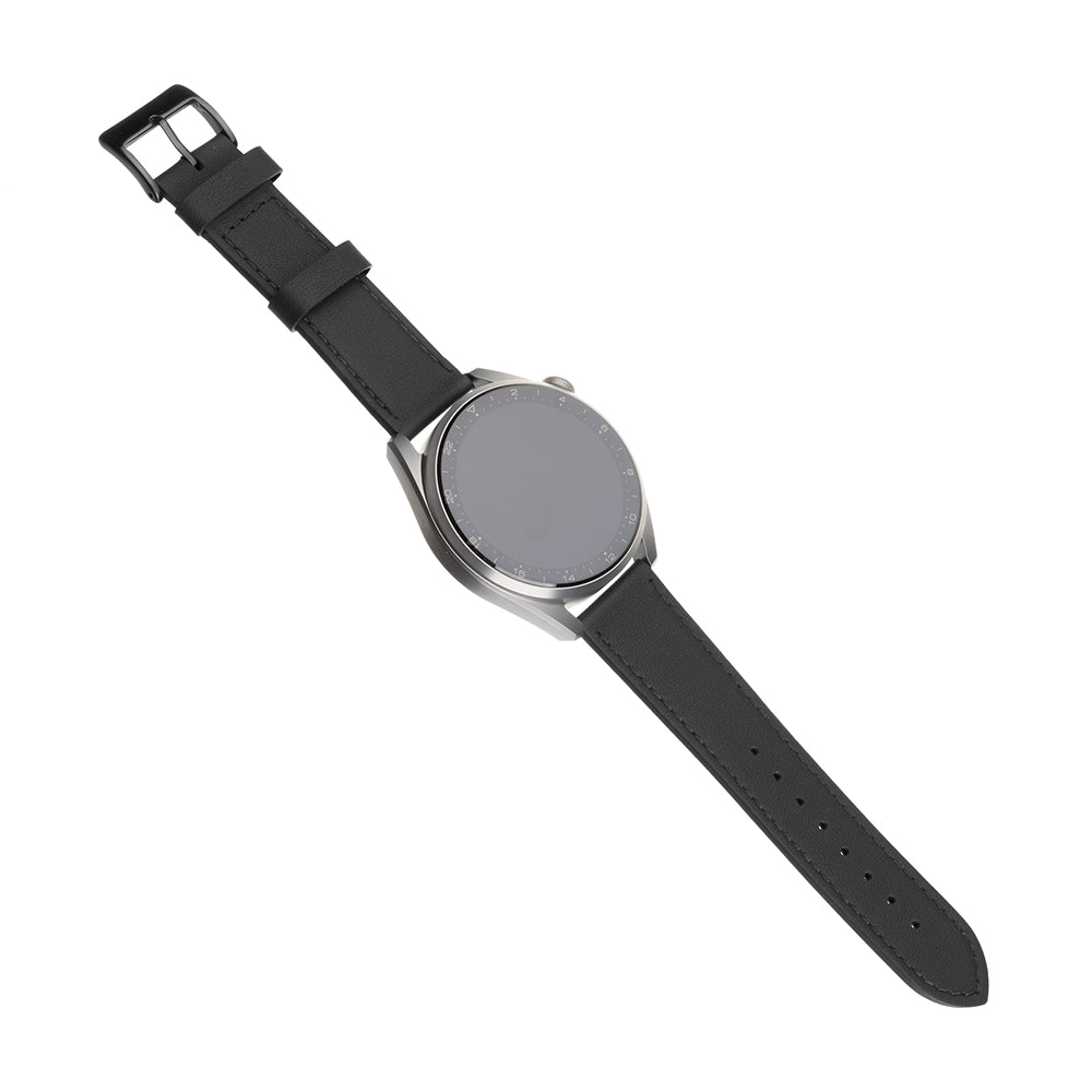Remen Fixed Leather za Huawei Watch / Xiaomi Watch Series, 22mm, Crni