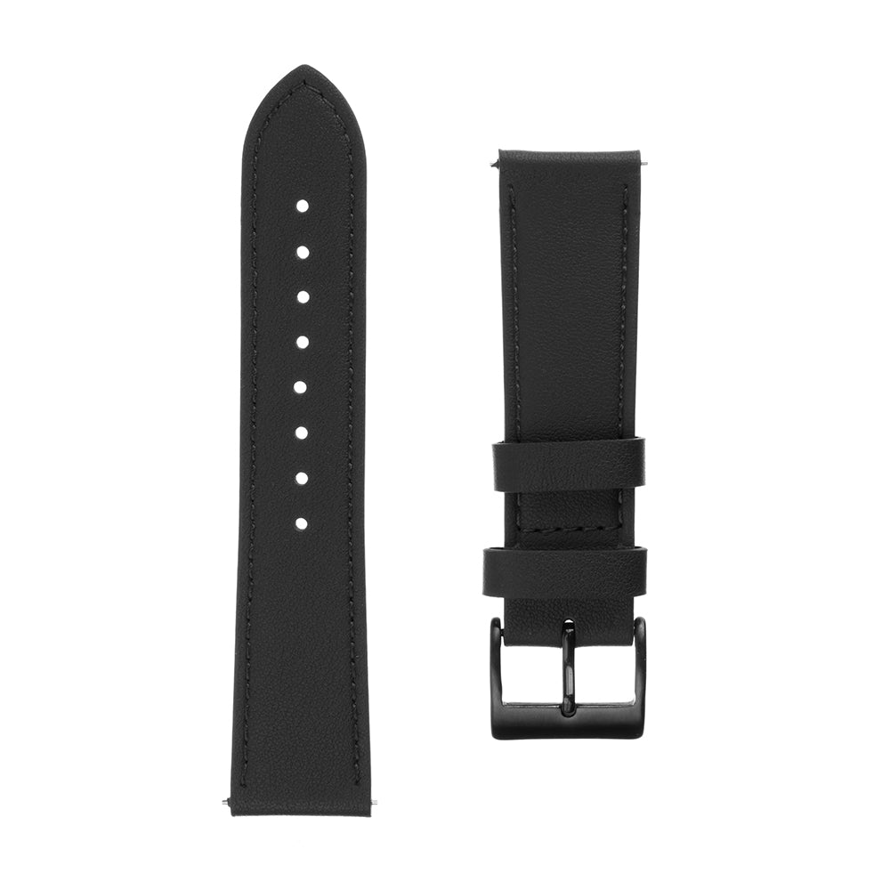 Remen Fixed Leather za Huawei Watch / Xiaomi Watch Series, 22mm, Crni