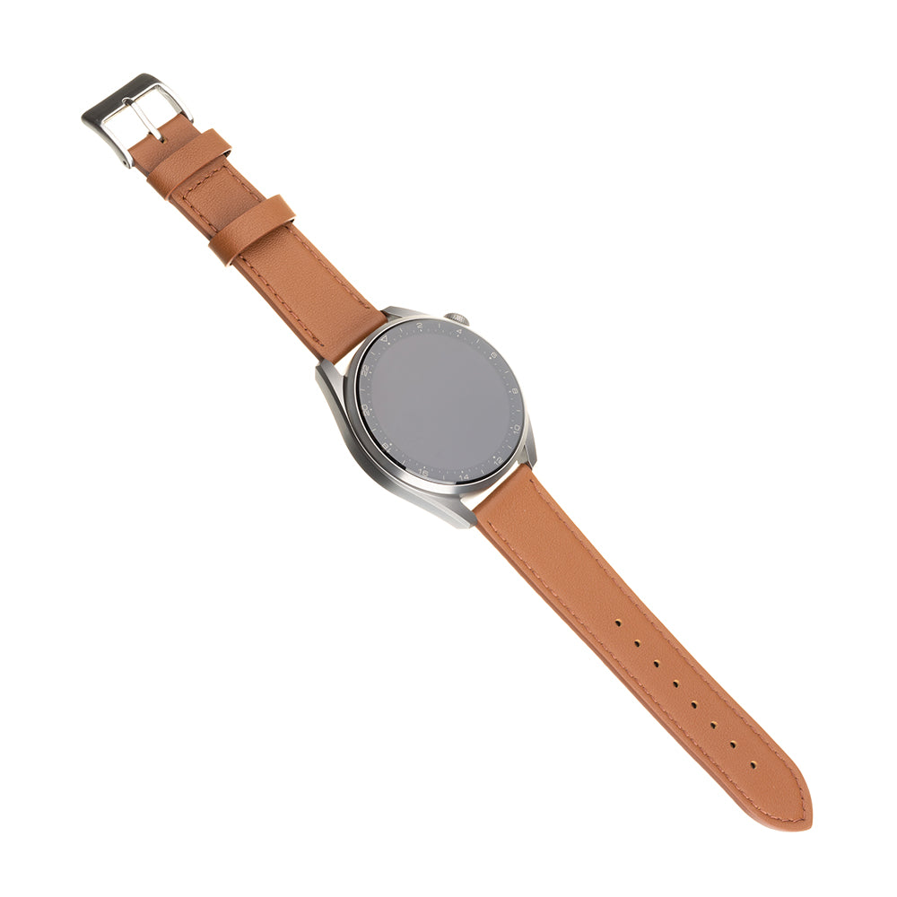 Remen Fixed Leather za Samsung Galaxy Watch / Huawei Watch Series, 20mm, smeđ