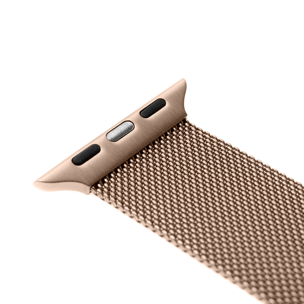 Remen Fixed Mesh za Apple Watch 42mm / 41mm / 40mm / 38mm serije, Ružičasto Zlato