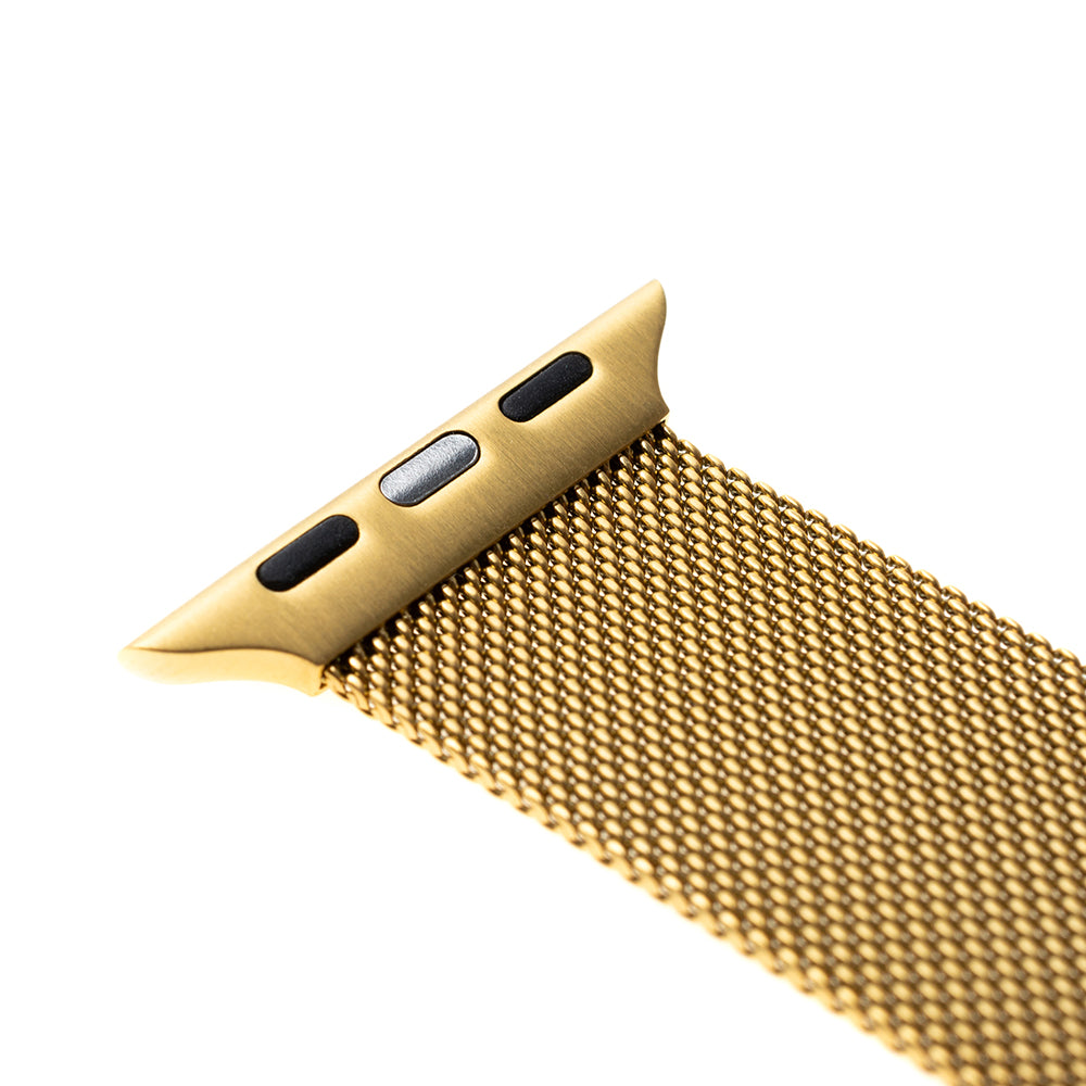 Remen Fixed Mesh za Apple Watch 49mm / 46mm / 45mm / 44mm / 42mm serije, Zlatni