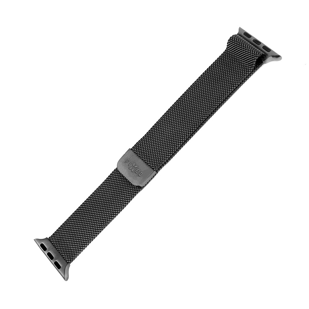 Remen Fixed Mesh za Apple Watch 49mm / 46mm / 45mm / 44mm / 42mm serije, Crni