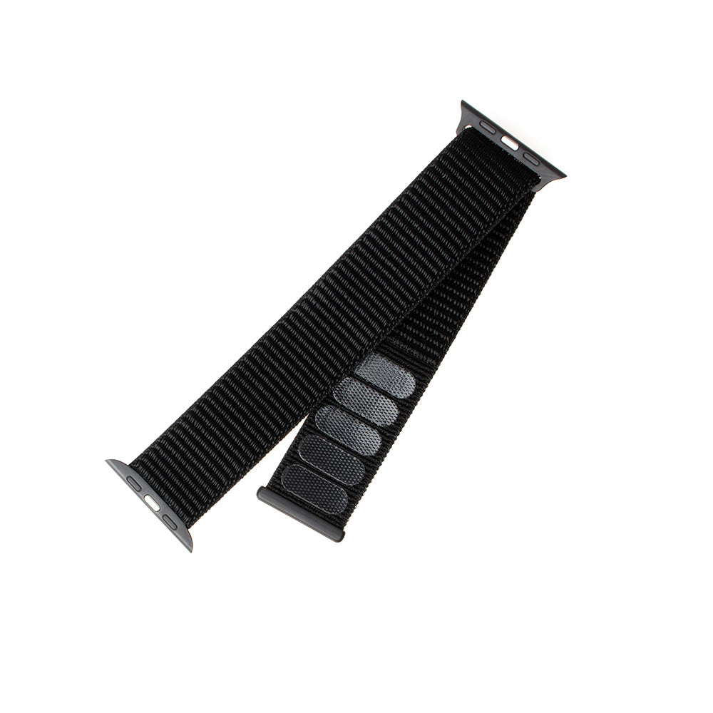 Nylon remen Fixed za Apple Watch 49mm / 46mm / 45mm / 44mm / 42mm serije, Crni