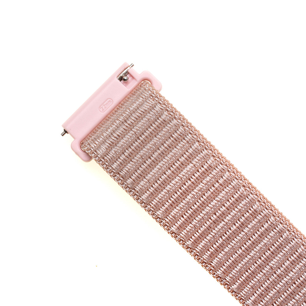Nylon remen Fixed za Samsung Galaxy Watch / Huawei Watch Series, 20mm, Zlatno-roza
