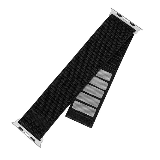 Remen Fixed Nylon Sporty za Apple Watch 49mm / 46mm / 45mm / 44mm / 42mm serije, Crni