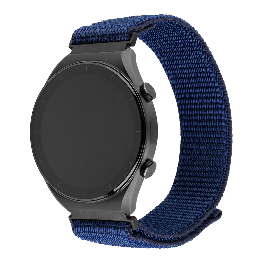 Fixed Nylon Sporty remen za Samsung Galaxy Watch / Huawei Watch Series, 20mm, Tamnoplava