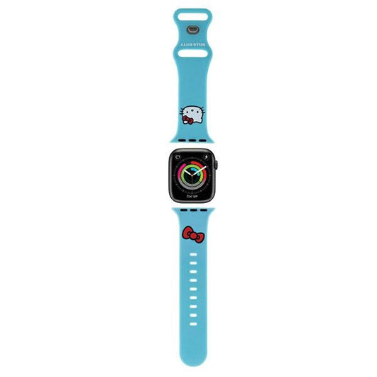 Remen Hello Kitty Silicone Kitty Head za Apple Watch 42mm / 41mm / 40mm / 38mm serije, Plavi