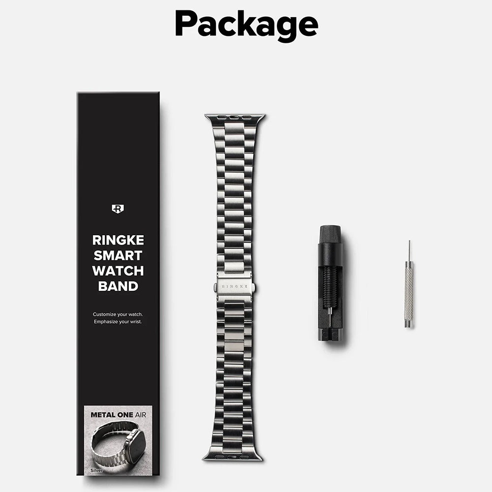 Narukvica Ringke Metal One Air za Apple Watch 49mm / 46mm / 45mm / 44mm serije, Srebrna