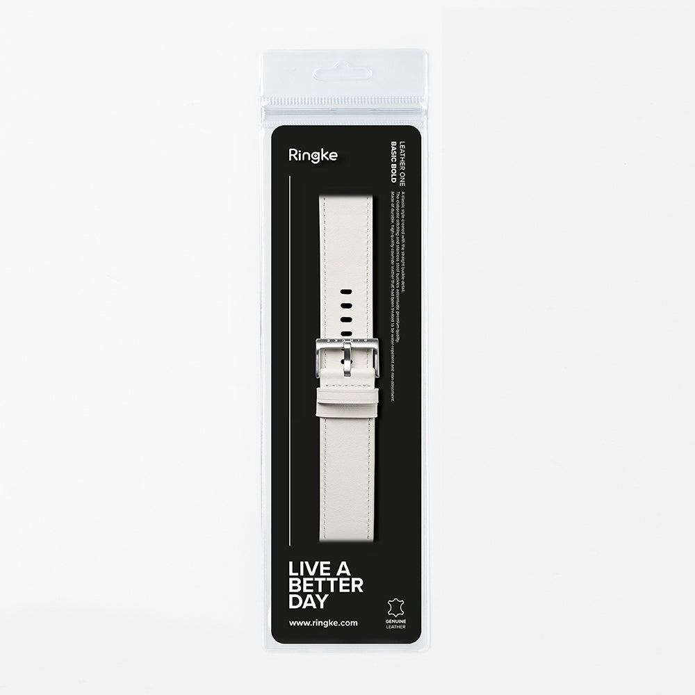 Remen Ringke One Basic Bold za Fossil Watch / Mobvoi Watch / Suunto Watch serije, 24mm, Bijela