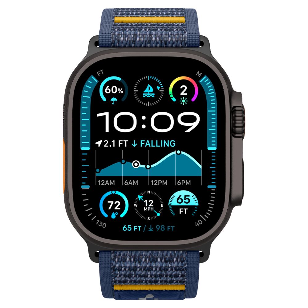 Remen Spigen Athlex Air za Apple Watch 49mm / 46mm / 45mm / 44mm serije, Mornarsko plavi AMP09036
