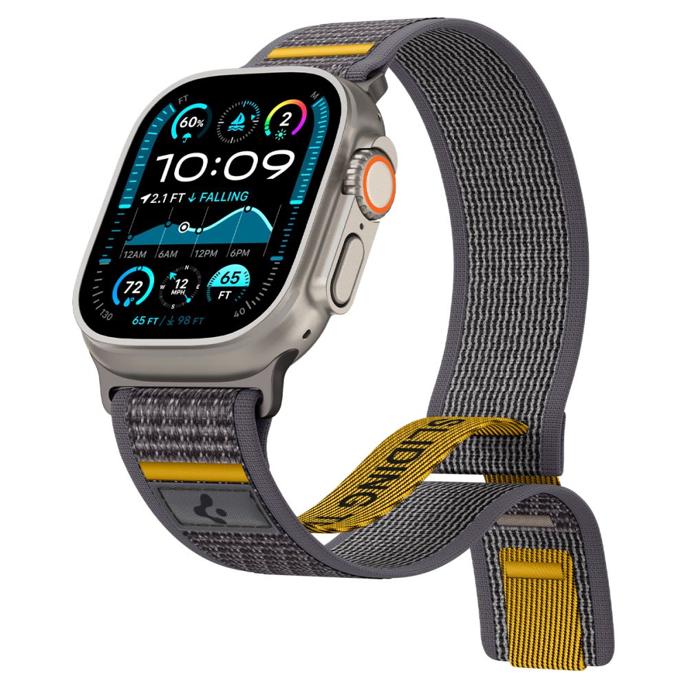Remen Spigen Athlex Air za Apple Watch 49mm / 46mm / 45mm / 44mm serije, sivi AMP09034