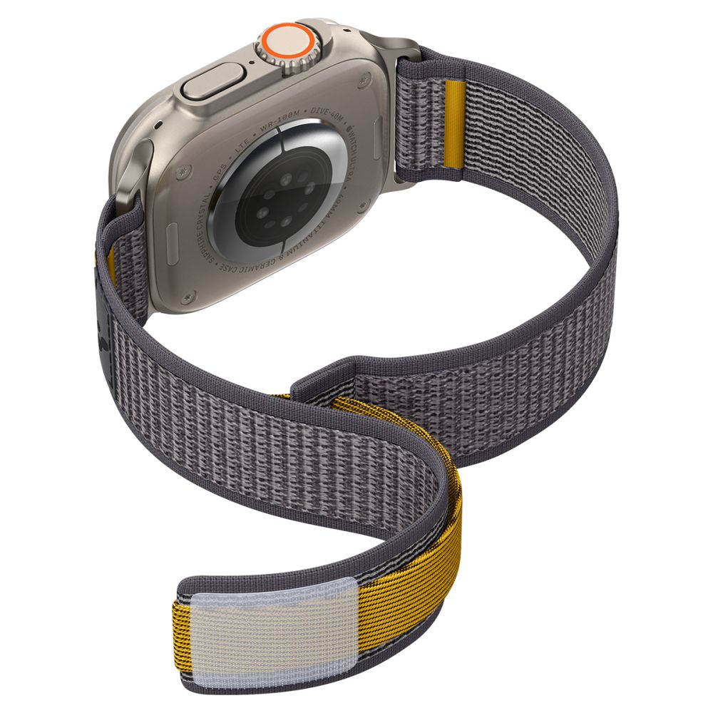 Remen Spigen Athlex Air za Apple Watch 49mm / 46mm / 45mm / 44mm serije, sivi AMP09034