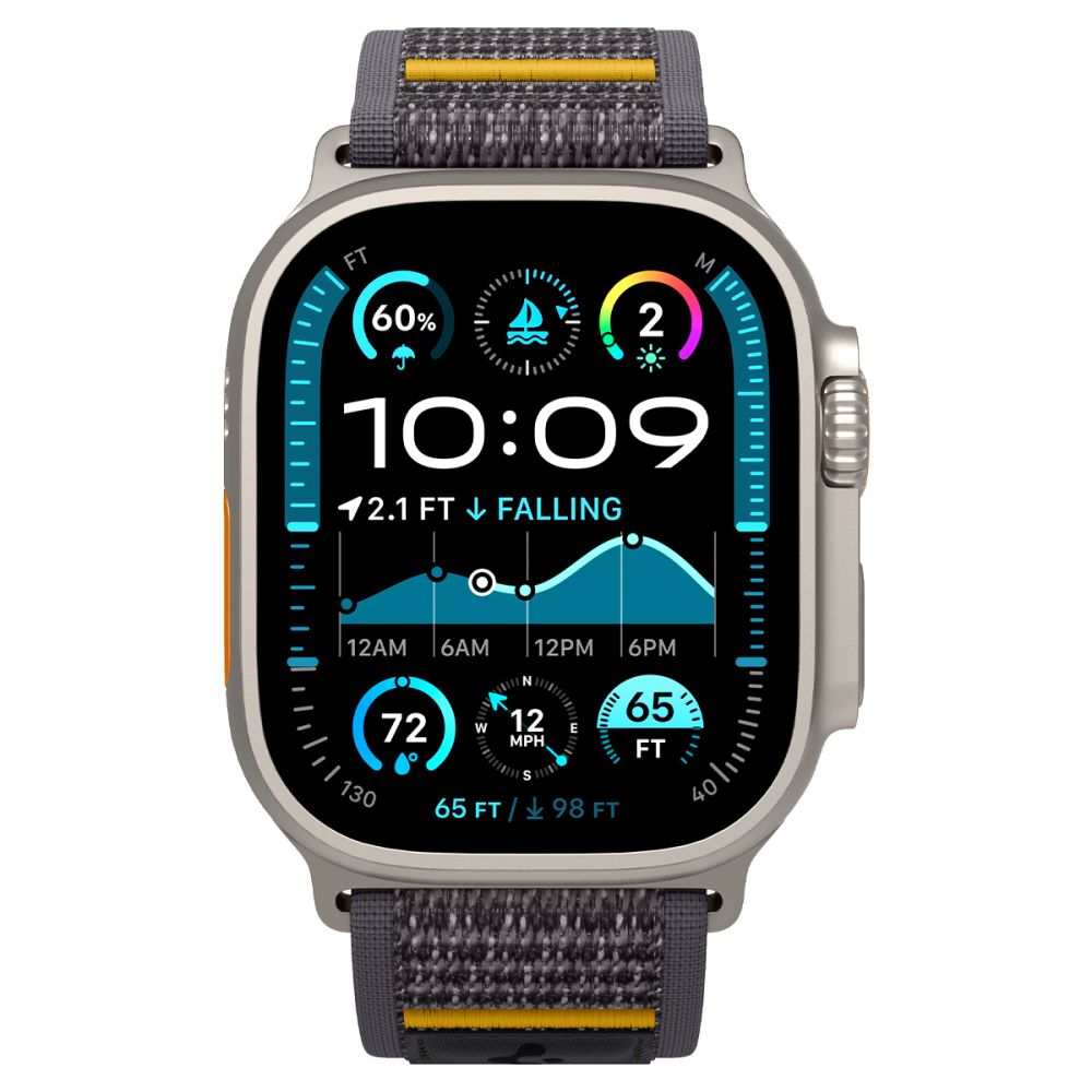 Remen Spigen Athlex Air za Apple Watch 49mm / 46mm / 45mm / 44mm serije, sivi AMP09034