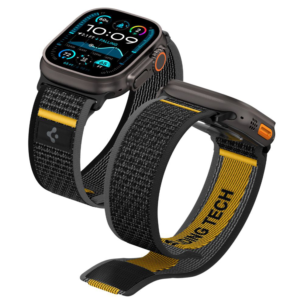 Remen Spigen Athlex Air za Apple Watch 49mm / 46mm / 45mm / 44mm serije, Crni AMP09033