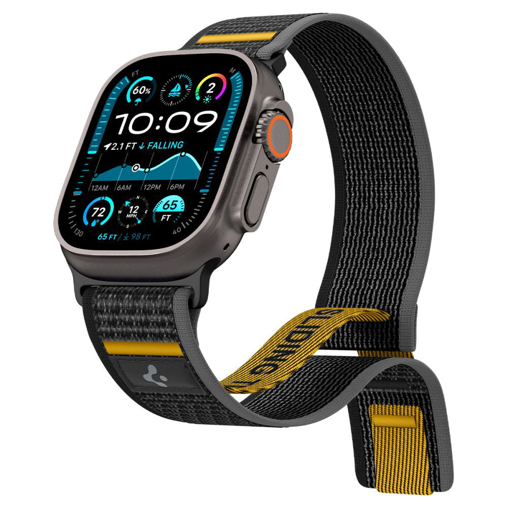 Remen Spigen Athlex Air za Apple Watch 49mm / 46mm / 45mm / 44mm serije, Crni AMP09033