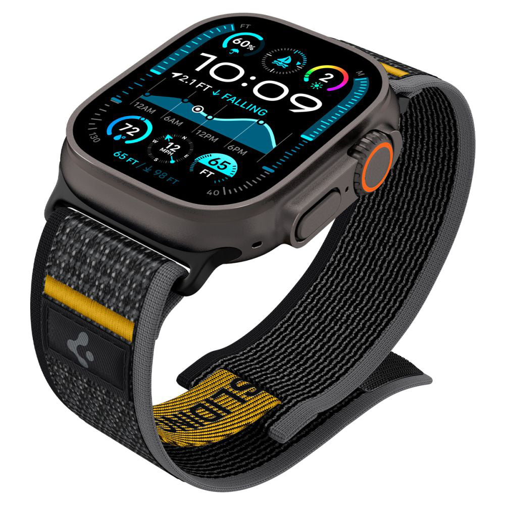 Remen Spigen Athlex Air za Apple Watch 49mm / 46mm / 45mm / 44mm serije, Crni AMP09033