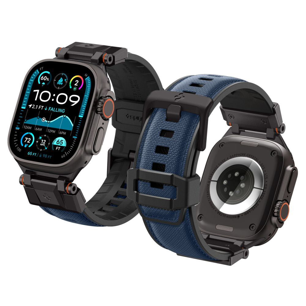 Remen Spigen DuraPro Armor za Apple Watch 49mm / 46mm / 45mm / 44mm / 42mm serije, Mornarsko plavi AMP09103