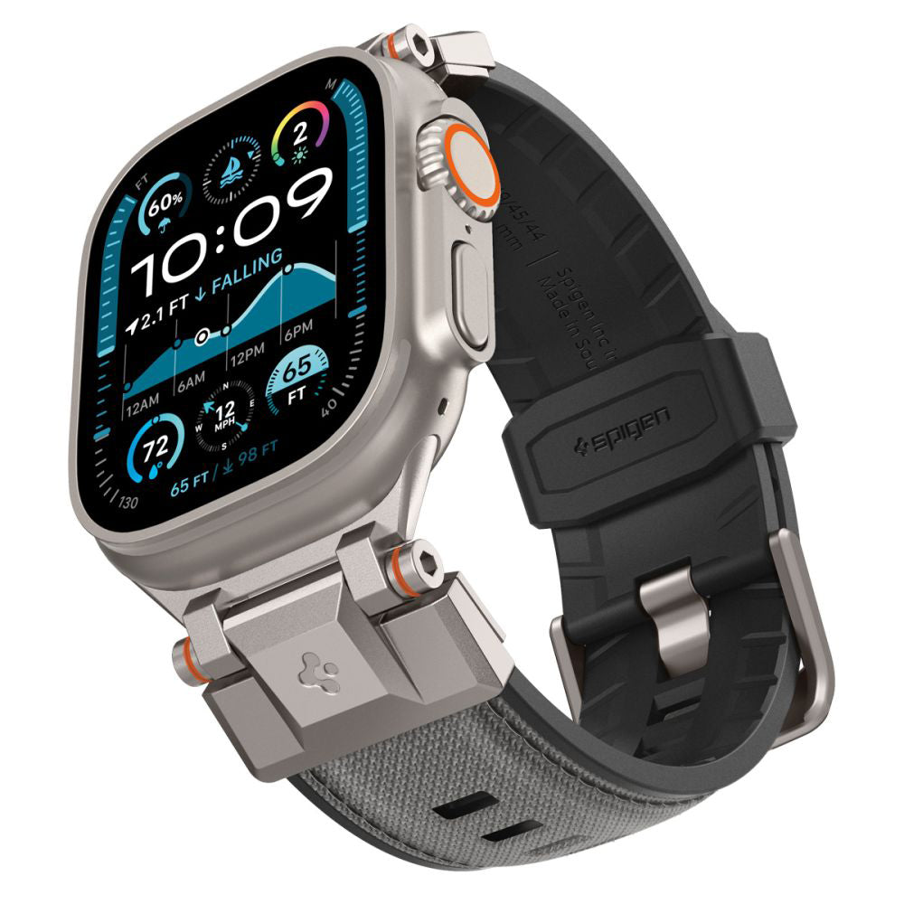Remen Spigen DuraPro Armor za Apple Watch 49mm / 46mm / 45mm / 44mm / 42mm serije, sivi