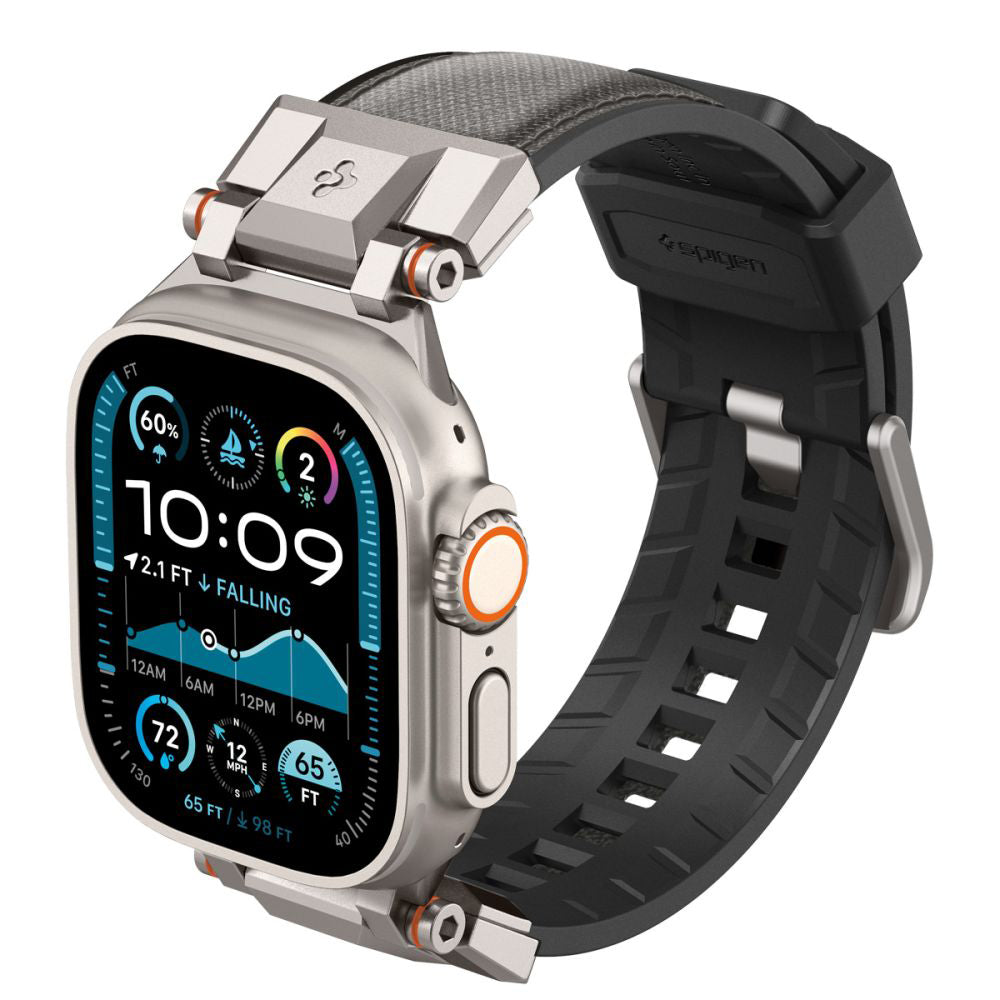 Remen Spigen DuraPro Armor za Apple Watch 49mm / 46mm / 45mm / 44mm / 42mm serije, sivi