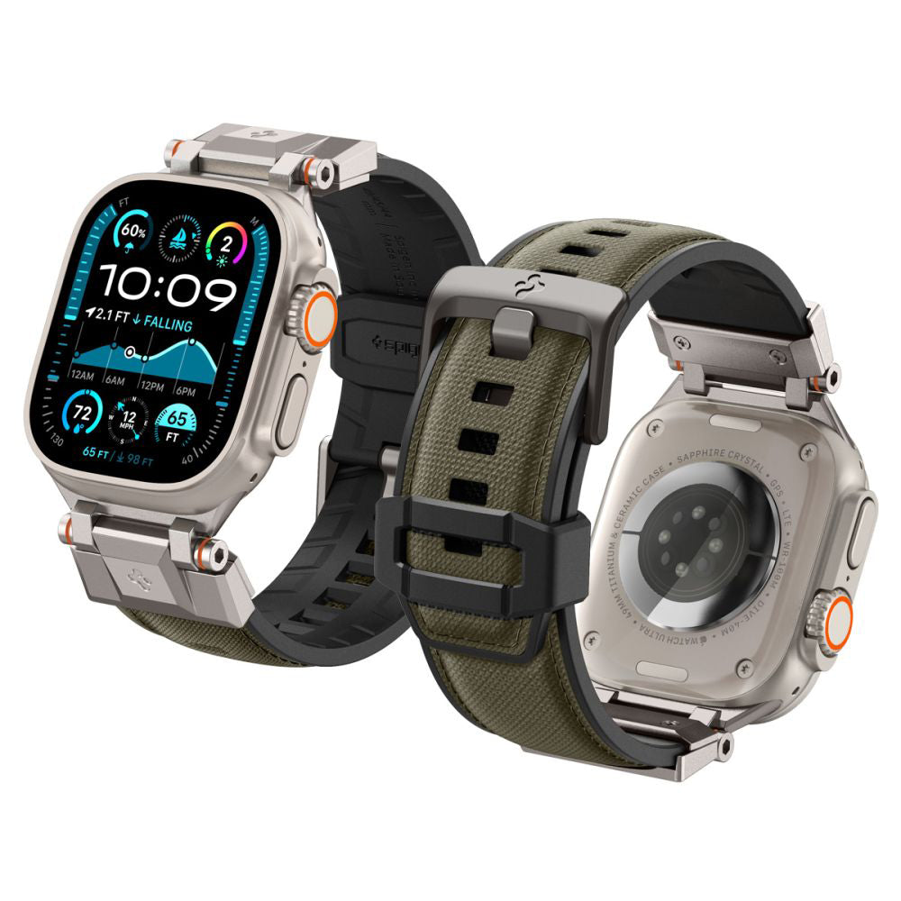 Remen Spigen DuraPro Armor za Apple Watch 49mm / 46mm / 45mm / 44mm / 42mm serije, Zelena AMP09102
