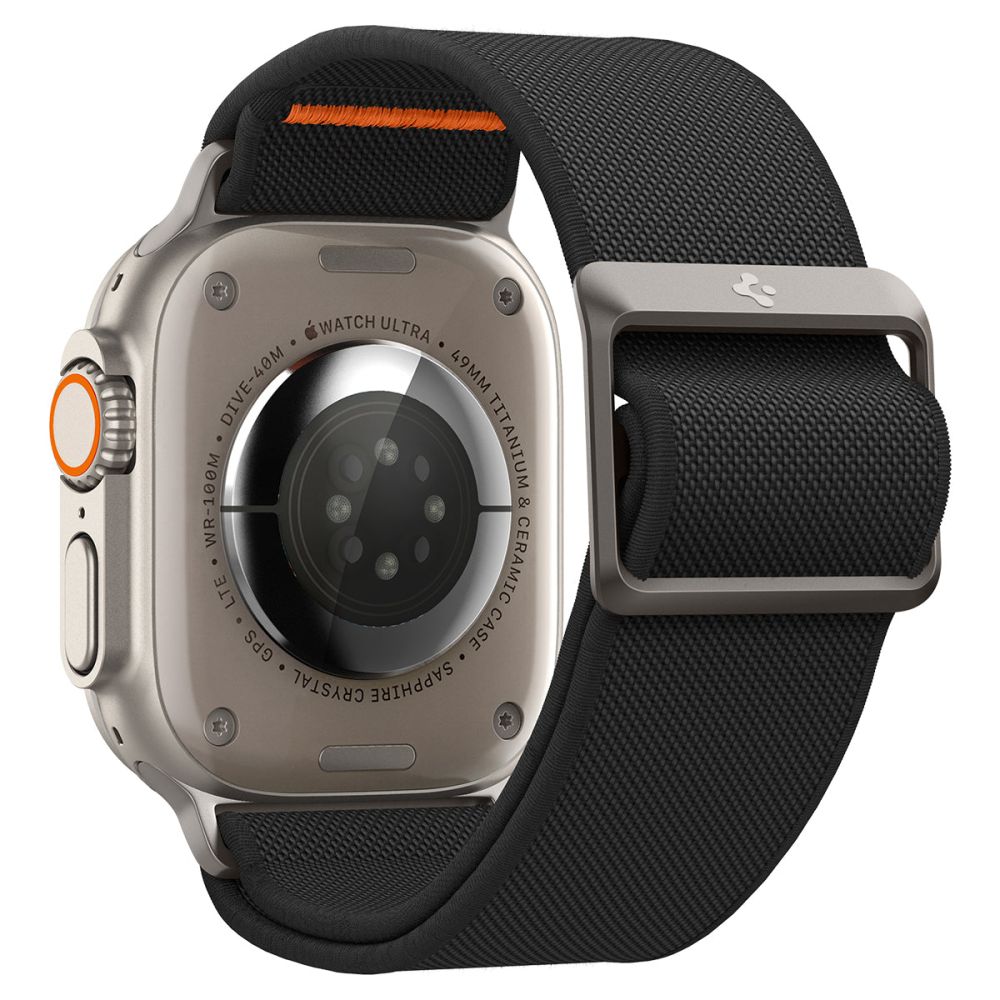 Spigen Fit Lite Ultra remen za Apple Watch 49mm / 46mm / 45mm / 44mm / 42mm serije, crni AMP05983