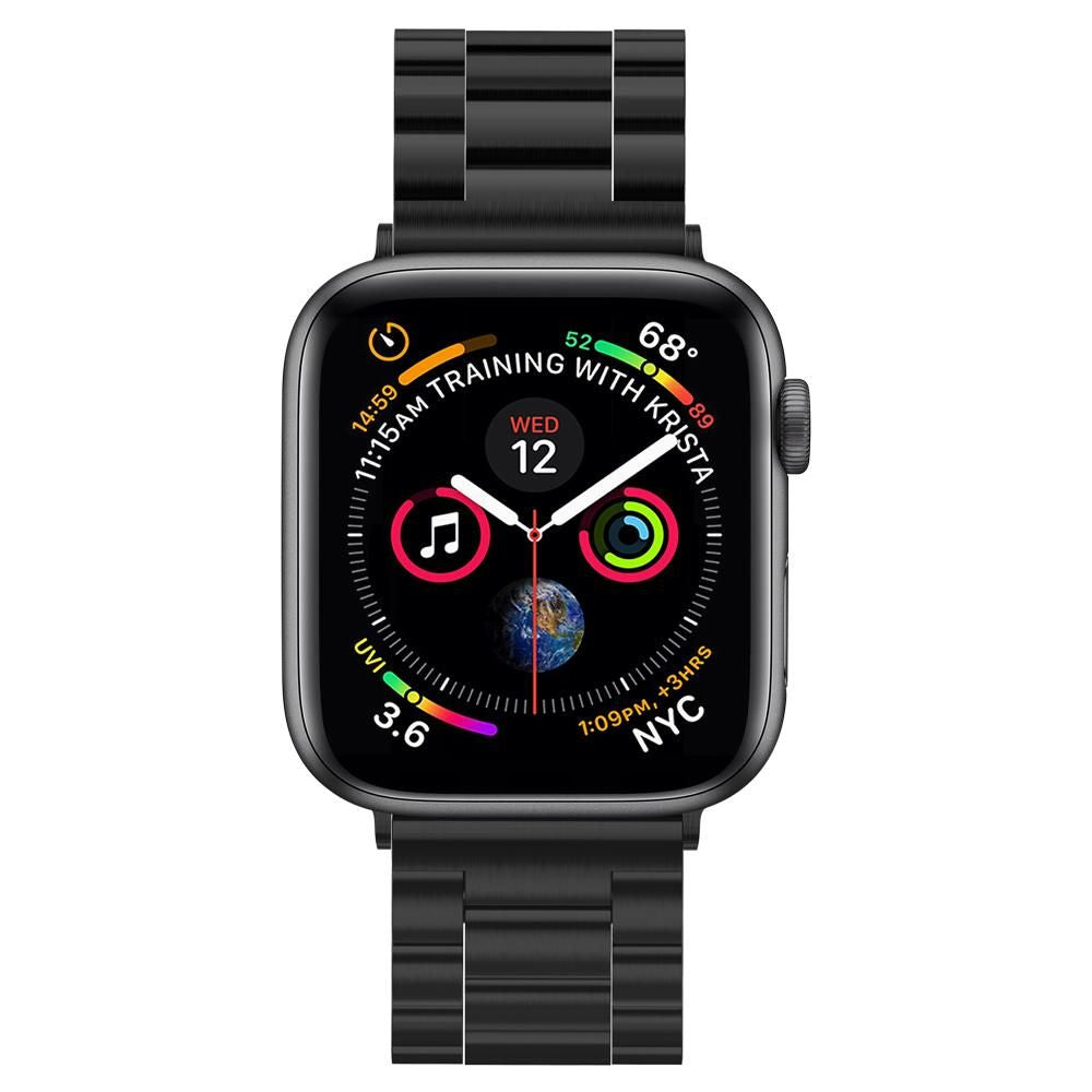 Remen Spigen Modern Fit za Apple Watch 49mm / 46mm / 45mm / 44mm / 42mm serije, Crni 062MP25403