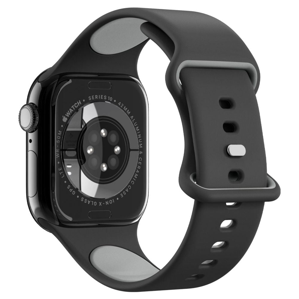 Spigen Nano Pop remen za Apple Watch 42mm / 41mm / 40mm / 38mm serije, Crni AMP09324