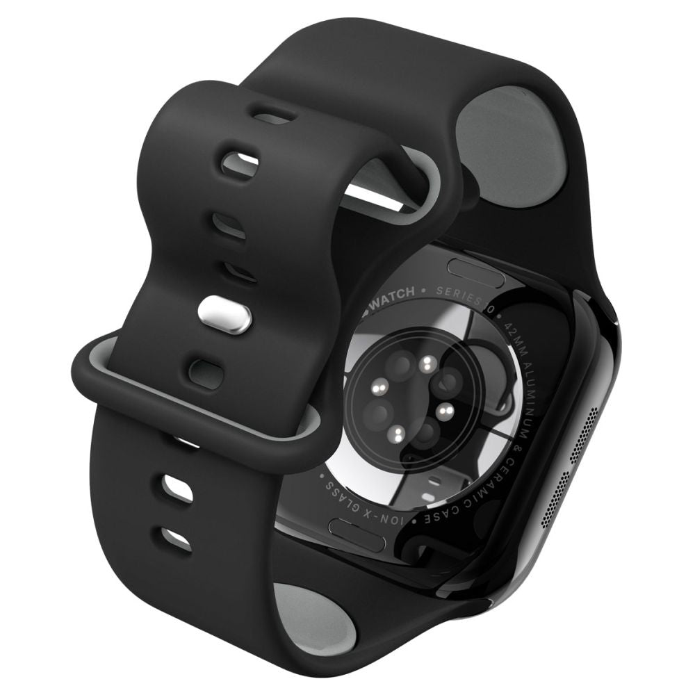Spigen Nano Pop remen za Apple Watch 42mm / 41mm / 40mm / 38mm serije, Crni AMP09324